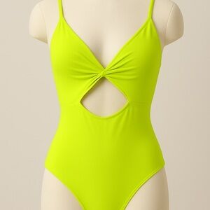 Aerie Neon Yellow One Piece Swimsuit